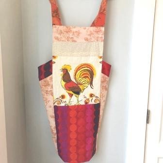 Orange Rooster Apron