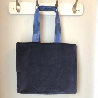 Denim and Velvet Tote