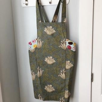 Stylized Floral Apron