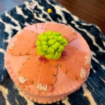 Pin Cushion - Shades of Peach