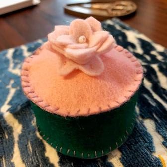 Pin Cushion - Pink Rose