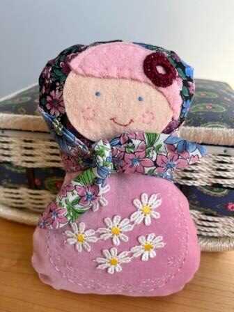 Scarf Doll - Pink Velvet