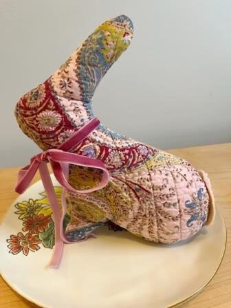 Bunny Softie - Quilted Pink