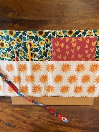 Writing Case Sunflower & Botanical Canvas