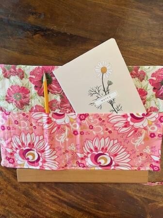 Writing Case Pink, Ivory and Black