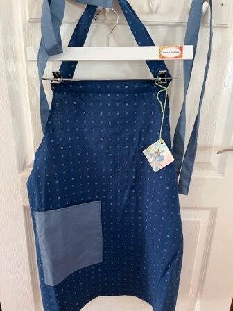 Full Apron - Navy Linen Blend