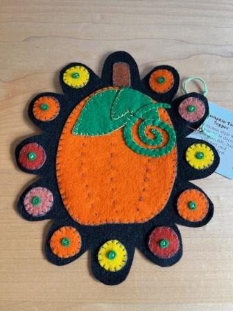 Pumpkin Wool Table or Wall Decor