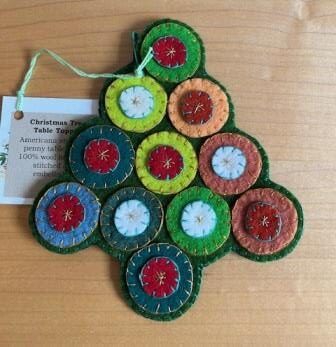 Christmas Tree Wool Table or Wall Decor